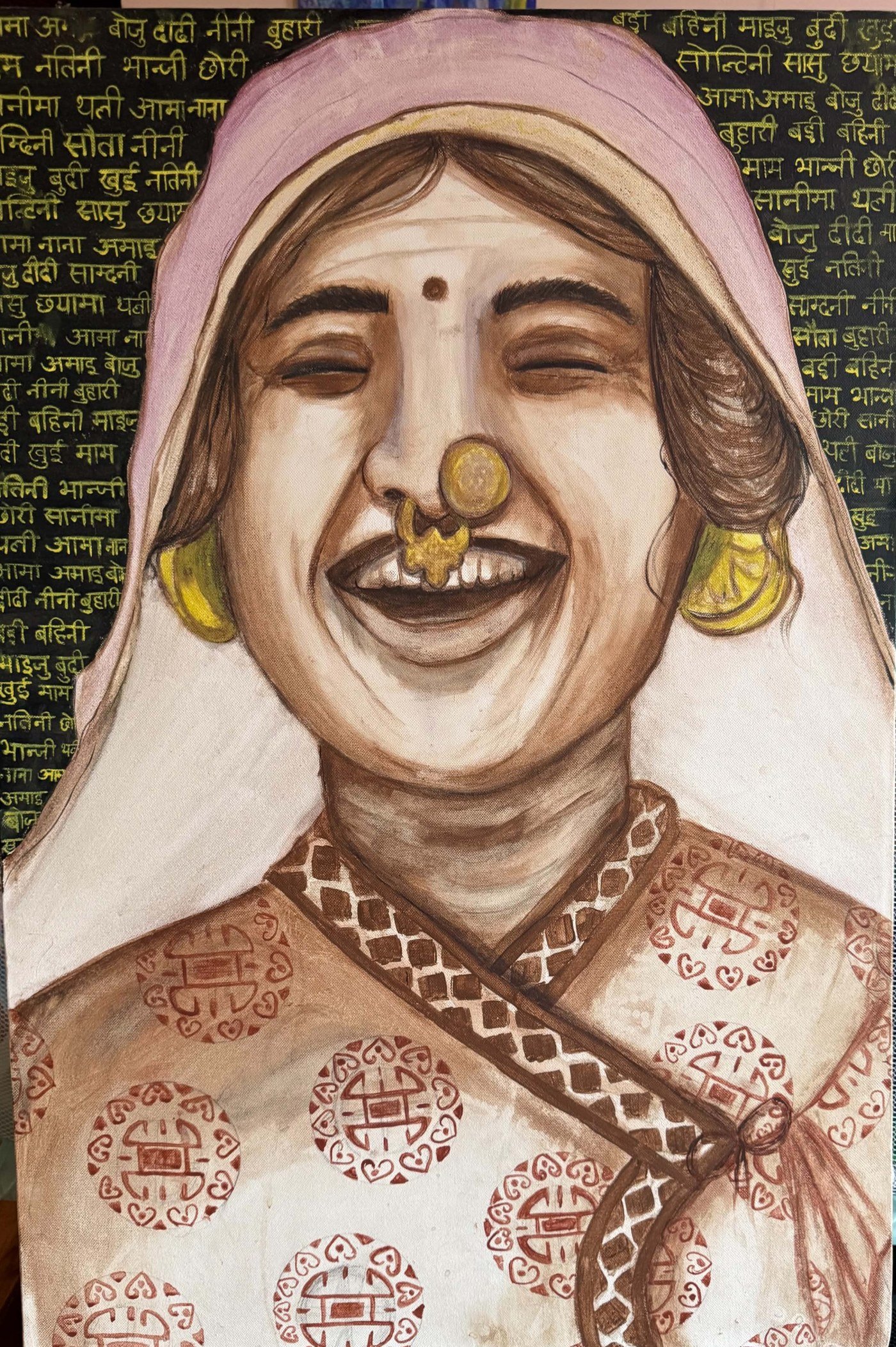 Aimey, painting by Srijana Giri
