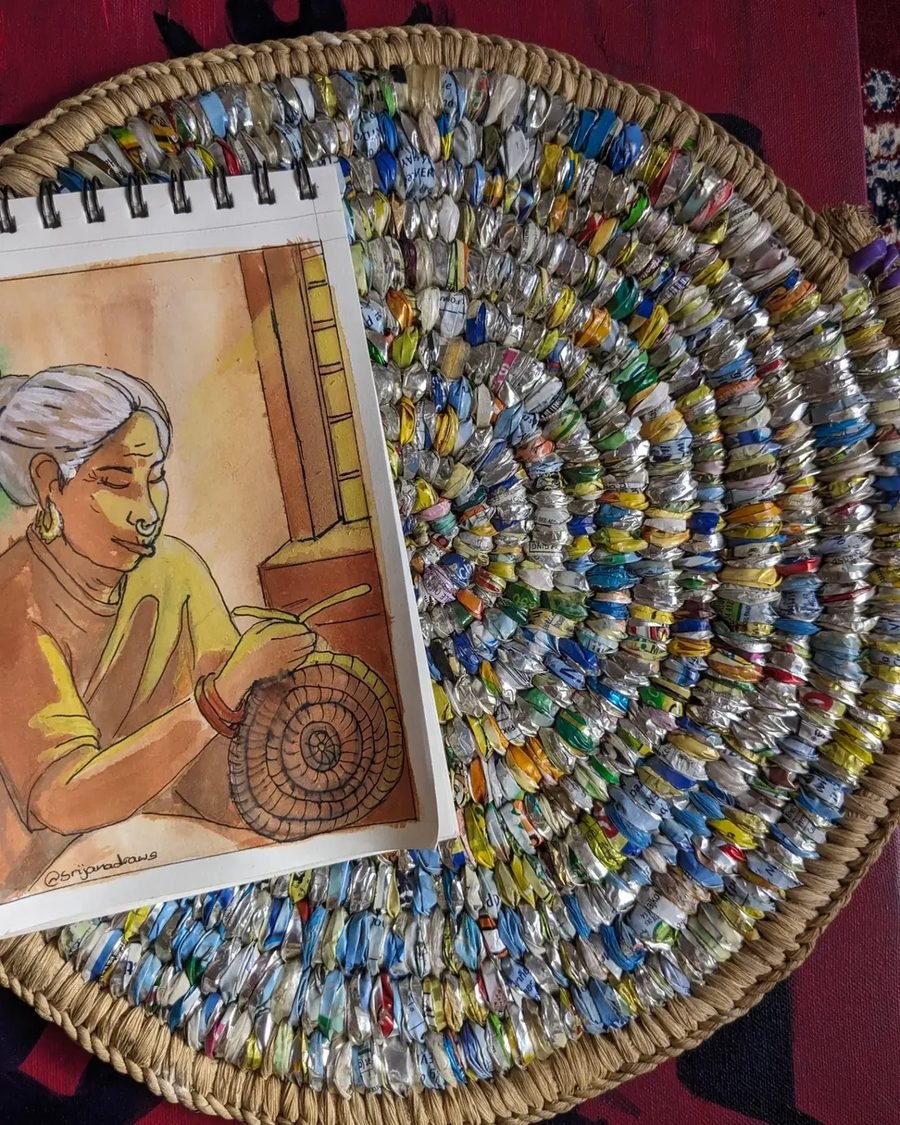 Grandmother watercolour wash