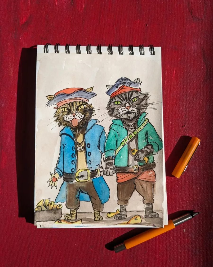 Pirate cats ink details